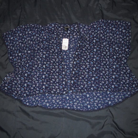 Blue Floral Kimono Coverup - Picture 7 of 10